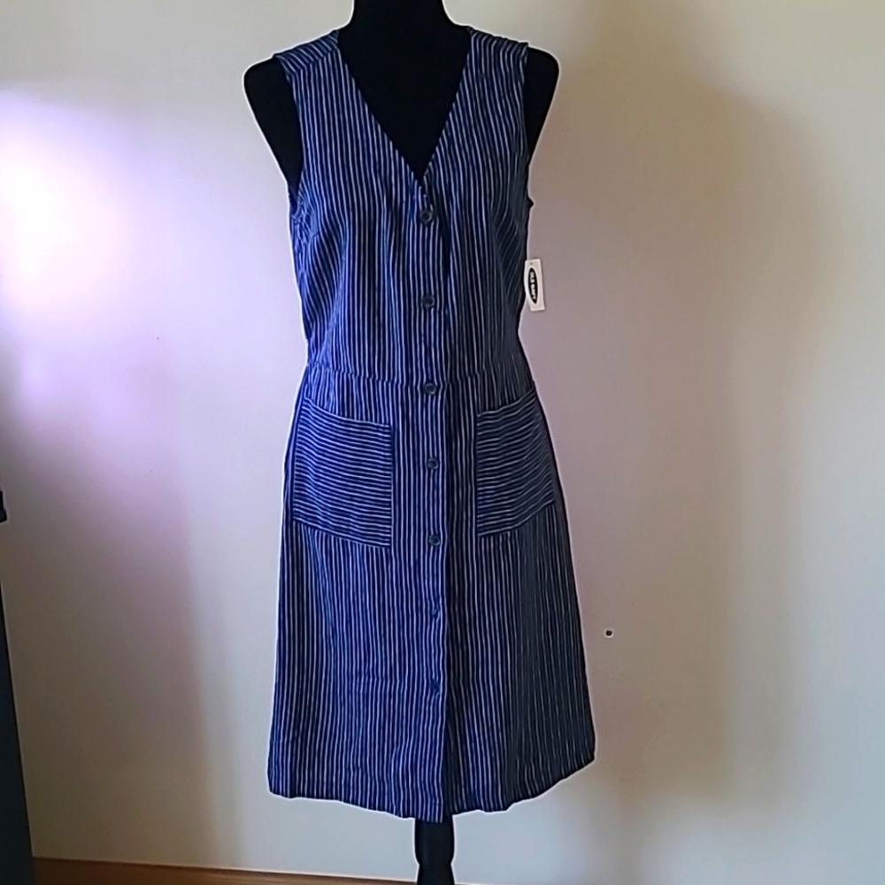 Old Navy Classic linen dress, M